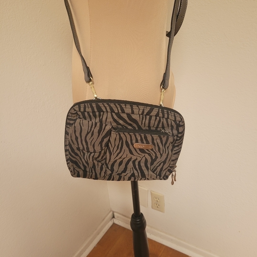 Baggallini Zebra Print Crossbody/Belt Bag